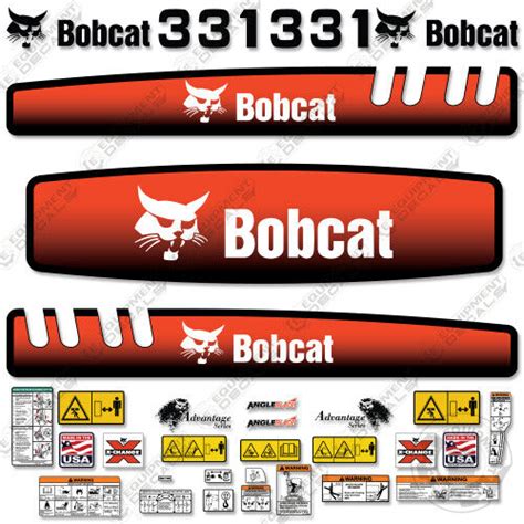 bobcat mini excavator 331 decal kit 6986665|Bobcat Decals.